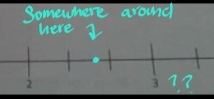 Show 2/3 of 4 on a number line-example-1