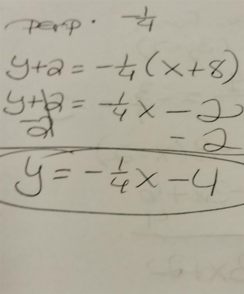 Help with math please. “Write the slope-intercept form of the equation for the line-example-1