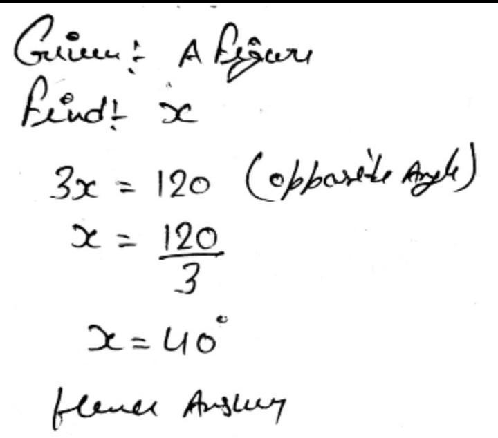 Unknown Angle Problems (with algebra)-example-1