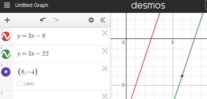 Write the equation of a line in slope-intercept form, that passes through the point-example-1