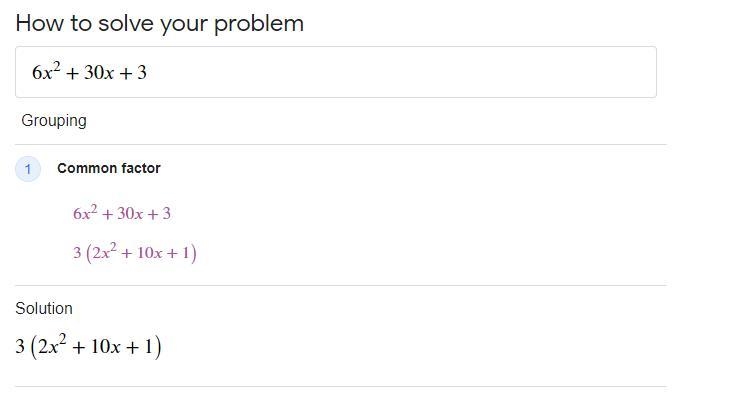 6x^2+30x+3 solve by quadratic formula​-example-1