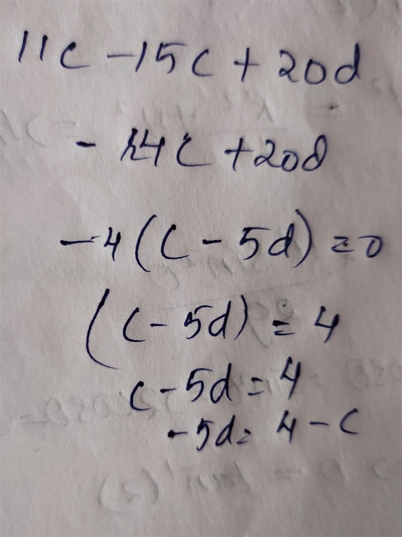 Simplify the expression 11c+3(−5c+4d)-example-1