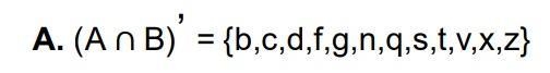 18. Use the Venn diagram to list the set (A∩ B)'-example-1