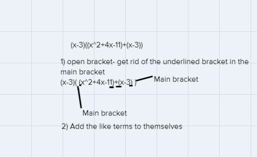 Factorise fully ( − 3)(^2+ 4 − 11) + ( − 3)^2-example-2