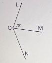 In the figure below, the measure of ZLON is 152°. What is the measure, indegrees, of-example-1