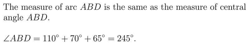 Find the measure of arc ABD-example-1