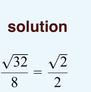 Rewrite √32/8 into simplified radical form-example-1