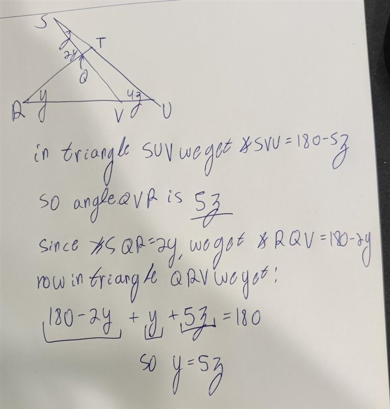 Find y in terms with z. help me please :)​-example-1