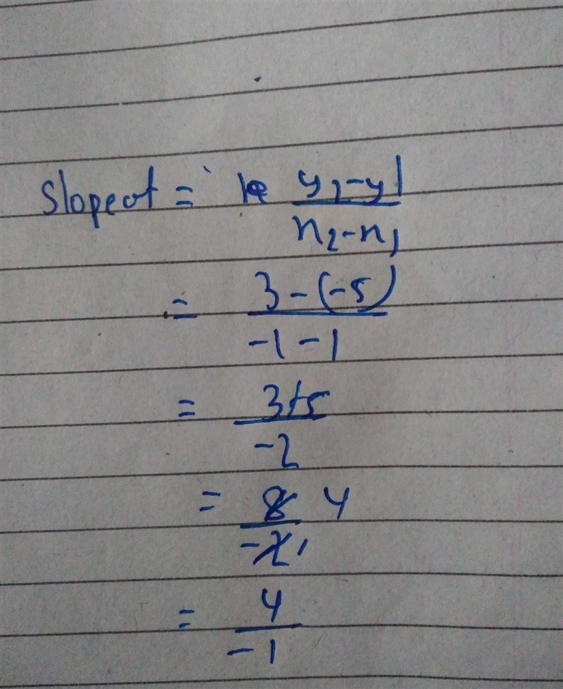 {(1,-1),(3,-5)} point slope form Please help!!-example-1