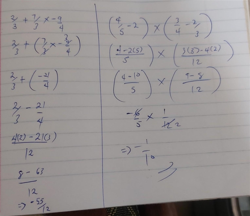 Calculate and give the result as an irreducible fraction​ please ; ​-example-1