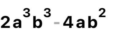 Ab (2a²b² - 4b) = what is the answer-example-1