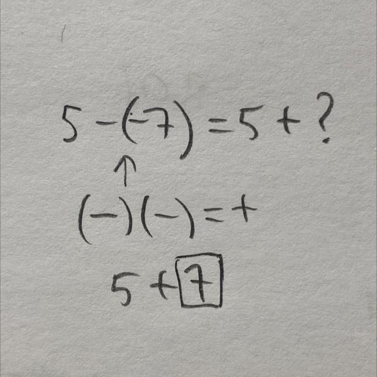 5 -(-7)=5 + ? Write as addition-example-1