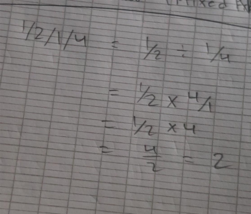 What is the value of 1/2/1/4-example-1