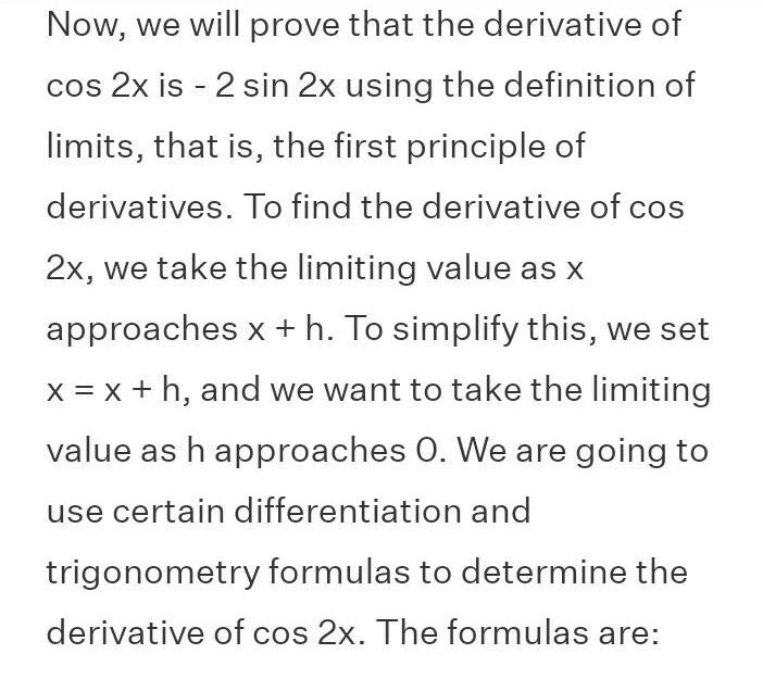 Find the derivatives of cos 2x​-example-1