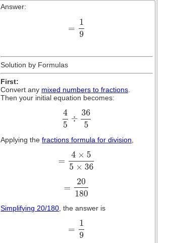 Work out 4 5 ÷ 7 15 Give your answer as a mixed number in its simplest form.-example-1