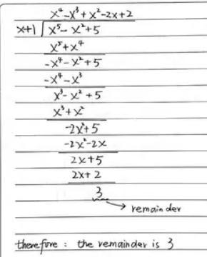 If f(x) = x² + 5, then what is the remainder when f(x) is divided by x + 5?​-example-1