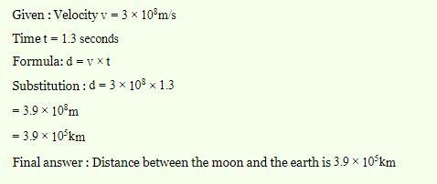 The distance to nearest 100000km from earth to moon is given as 400000km. The Average-example-1