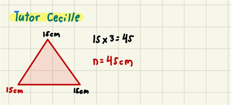 If the perimeter of the triangle is 15 centimeters what is the value of n-example-1