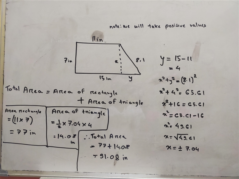 What is the area of the following figure?-example-1