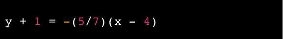 What is an equation in point-slope form for the line that passes through the points-example-3