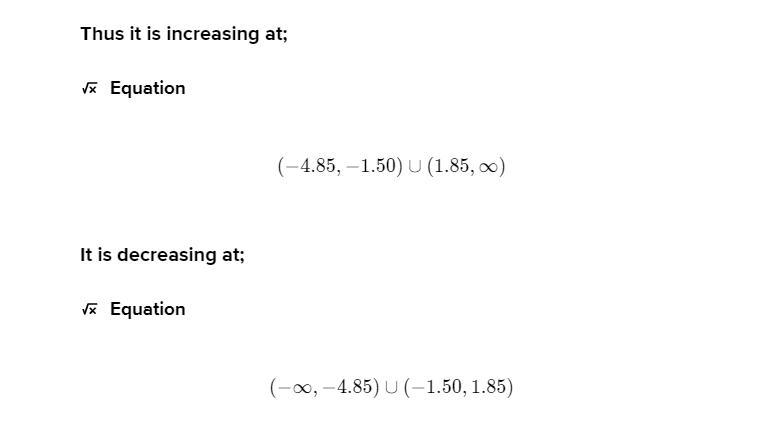 h) The function is decreasing on the interval(s) Type your answer in interval notation-example-3