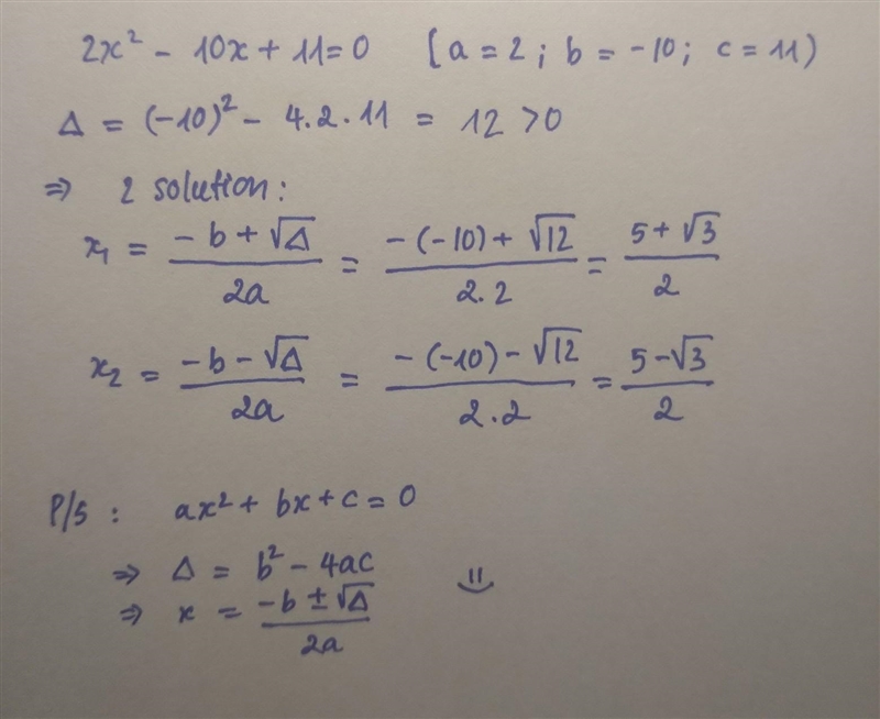 2x^{2}-10x+11=0 simplified-example-1