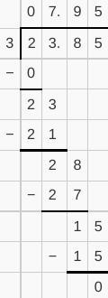 3 divided by 23.85? Long divison show your work-example-1