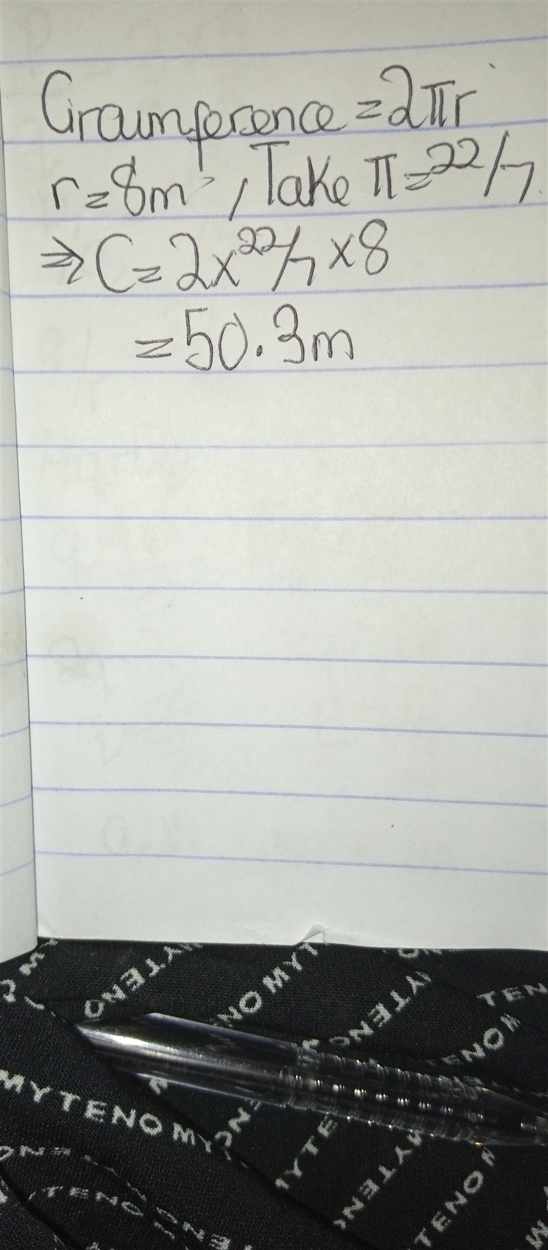 Find the circumference of the circle-example-1