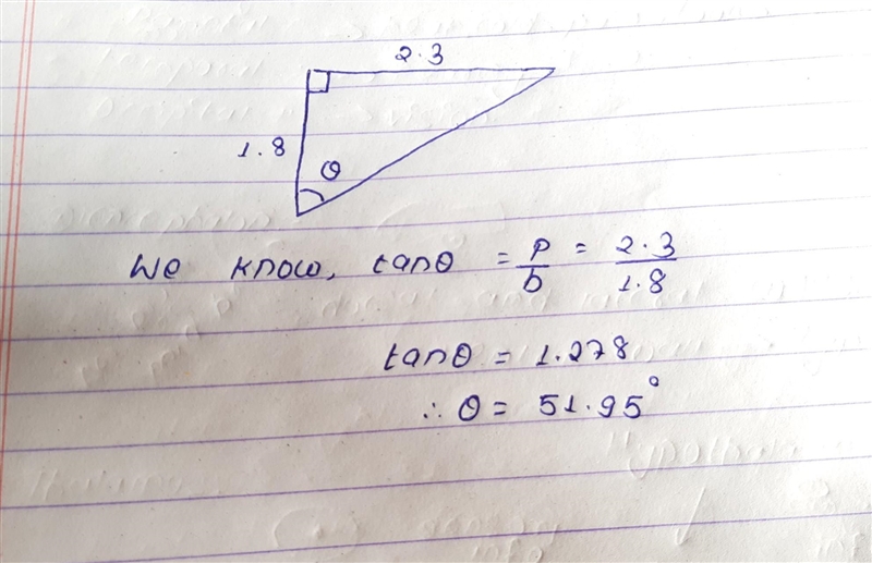 Wwwww 1.8 0 Section B-Sh 1. Find the value of 0, correct to the nearest deg. (a) (b-example-1