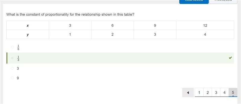 What is the constant of proportionality in this proportional relationship? x 2 3 4 5 y-example-5