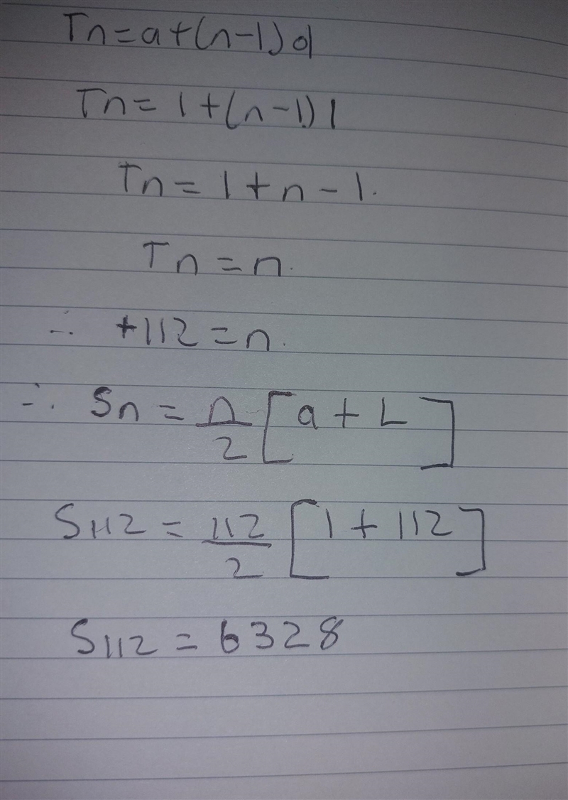 Due in 2 minutes, please help me! 1+2+3+4+5+...+112-example-1