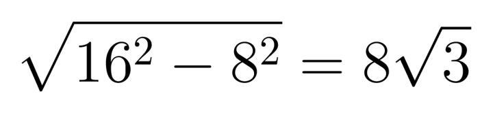 If a right triangle has one side measuring 8 and a hypotenuse measuring 16, what is-example-1