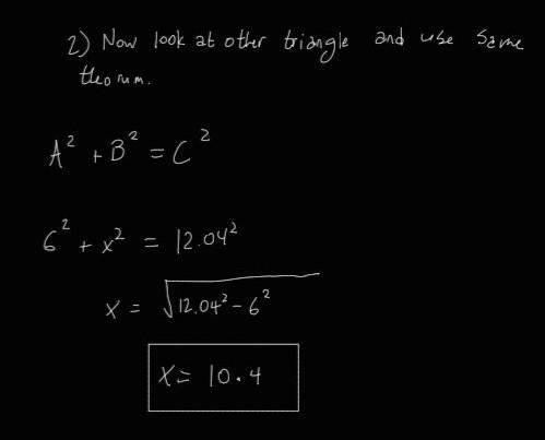 Solve for X to the nearest tenth please help me asap-example-2