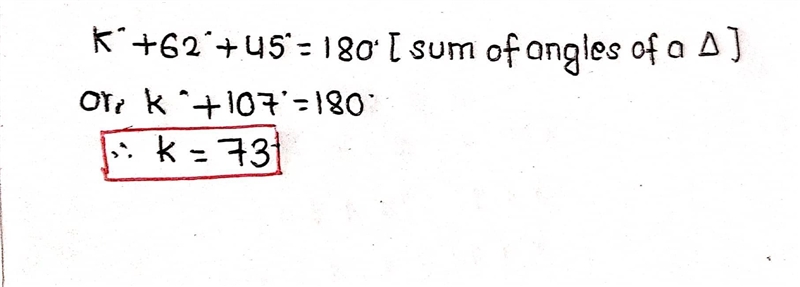 Find the value of k. The diagram is not to scale.-example-1