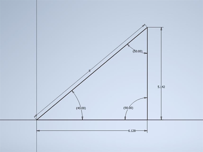 The measurement of an angle is 40°, and the length of a line segment is 8 centimeters-example-1