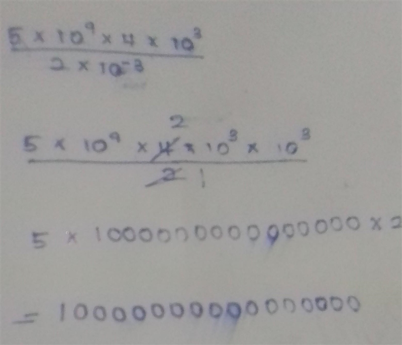 5multipled 10the power 5 multipiled 4 multipled 10 to the power 3 divided by 2 multipled-example-1