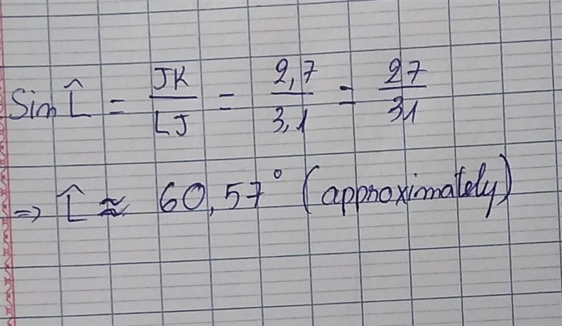 Using the image above, what is the measure of Angle L? Round to the nearest hundredth-example-1