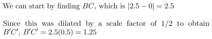 What is the length, in units, of side B’C?-example-1