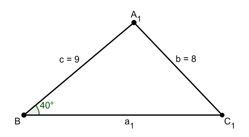 Please solve the law of sines ambiguous case question. Please explain the questiom-example-1