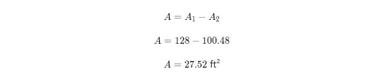 A rectangle is placed around a as shown below. The length of the rectangle is 16 ft-example-3