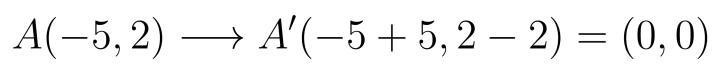 If AB(--- repeating) is translated right 5 units and down 2 units, what are the coordinates-example-1