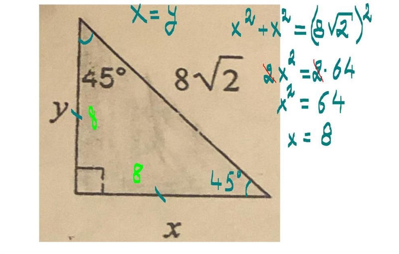 Find the missing side lengths. Leave your answers as radicals in simpler form. Please-example-1