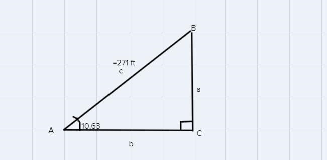 Solve the right triangle. If two sides are given, give angles in degrees and minutes-example-1