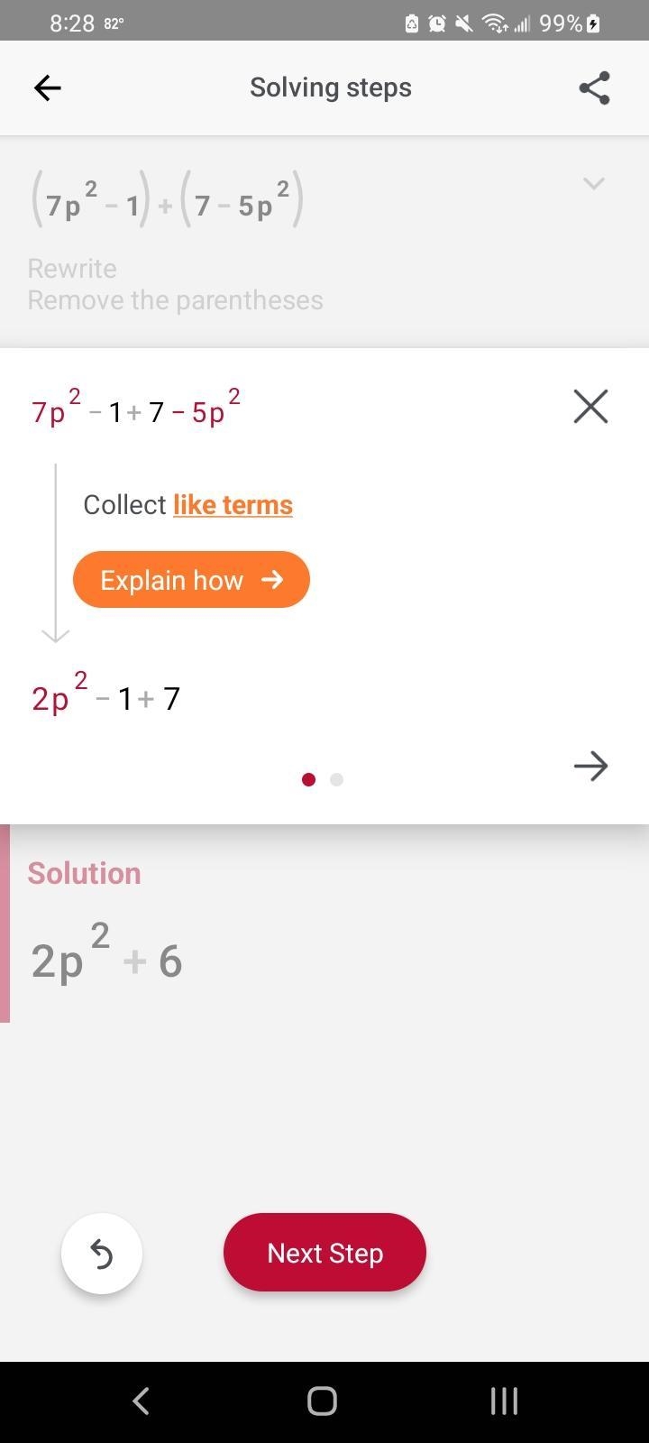 Please solve and show work! (7p²-1) + (7-5p2)-example-1