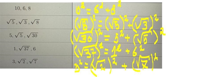 Write an equation that expresses the relationship between the side lengths of each-example-1