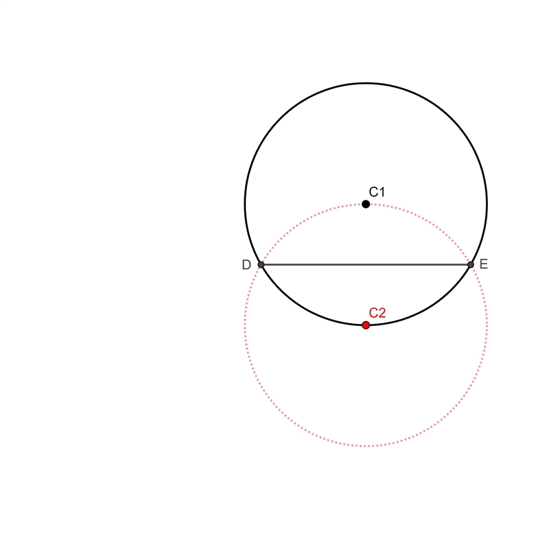 Construct a circle with a radius of 8cm, and draw an equilateral triangle inside it-example-2