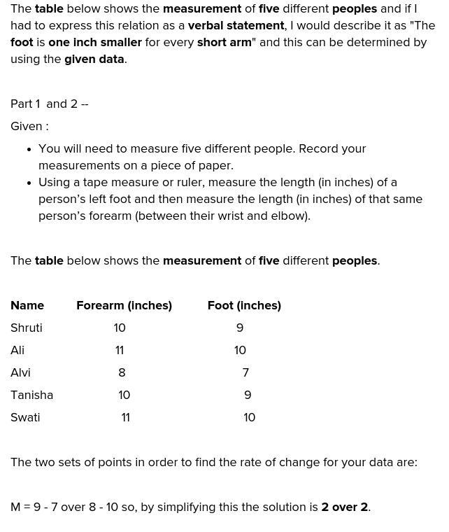 Part 1 Have you ever heard that twice the circumference of your neck is equal to the-example-1