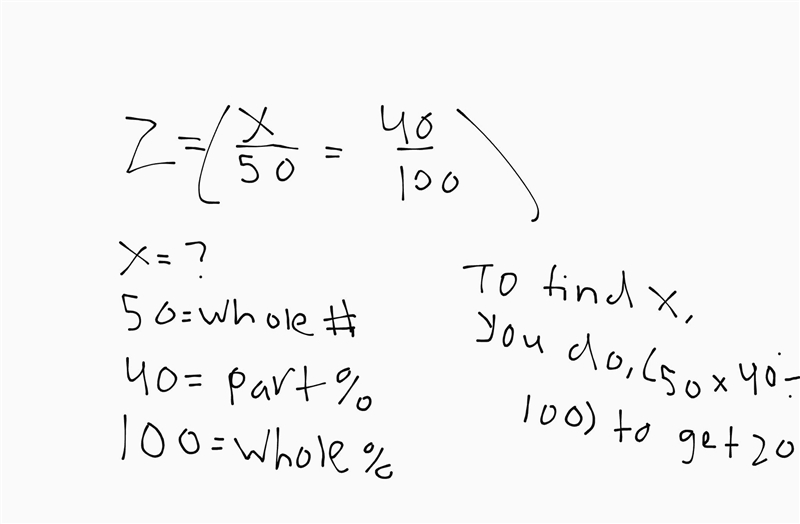 Write a proportion to find how many points z a student needs to score on a test worth-example-1