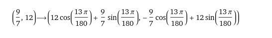 xLun 104 Certy MetexFind the t'y coordinates for the even point and the given ange-example-1