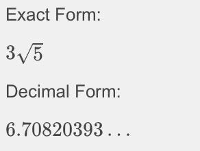 What is the square root of 45-example-1